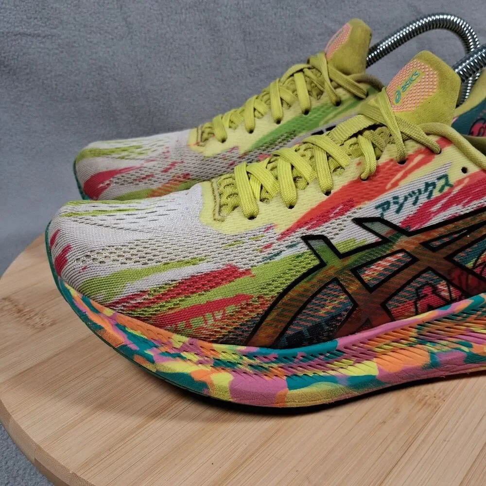 Asics Noosa Tri 13 Women's Size 8.5 Yellow Yuzu Pink Running Shoes 1012B010
